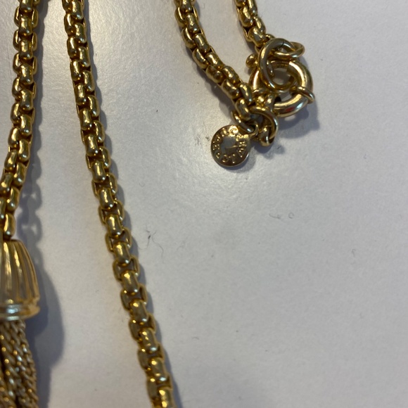 2 J Crew Necklaces- Graduated Rainbow Crystal and Lariat Tassel - Picture 10 of 10